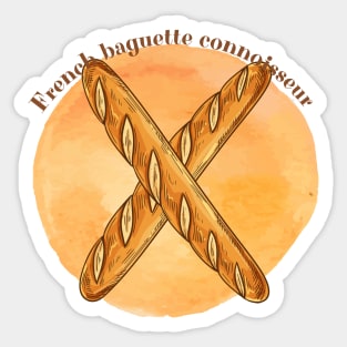 French baguette connoisseur | Food lover gift Sticker